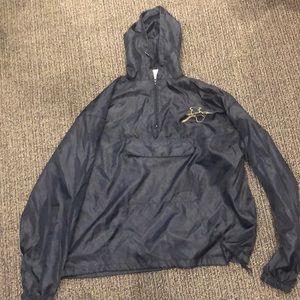 Navy Blue Jacket with Crane Jacket